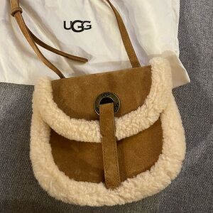 UGG Tan and Cream Crossbody Bag